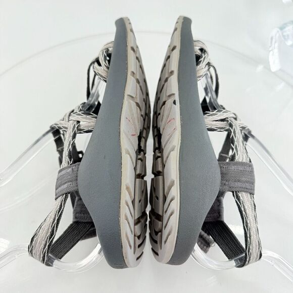 Chaco Women ZX/2 Sandal Sz 7 Outdoor Hike Black Gray Strappy Thong Adjustable - Picture 9 of 12